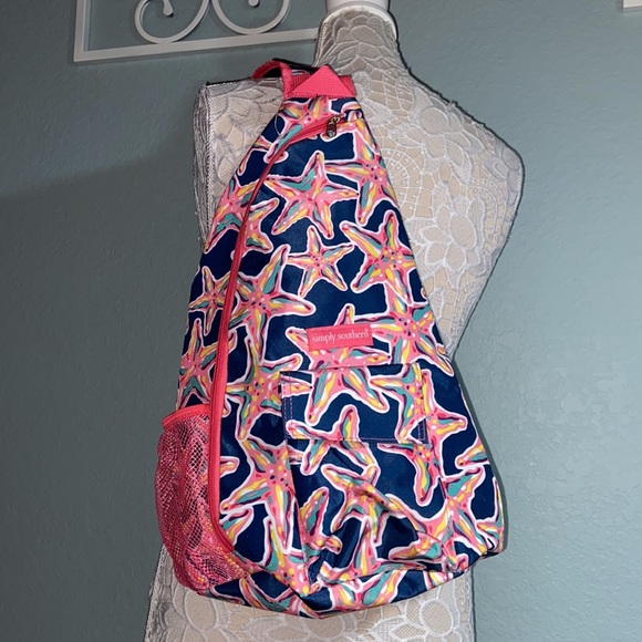 NWOT Simply Southern seastar Casual Fun Sling Shoulder Bag/Backpack - Picture 1 of 10